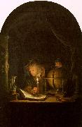 Gerrit Dou Astronomer by Candlelight oil on canvas